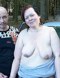 This horny mature outdoor slut loves cocks